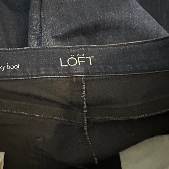 LOFT Modern Sexy Boot Jeans Dark Wash Stretch Denim Size 10 - Picture 7 of 12